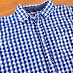 Lee plaid short-sleeve button-down casual